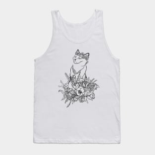 Flower Cat Tank Top